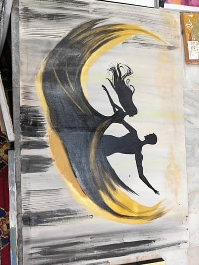silhouette painting for sale