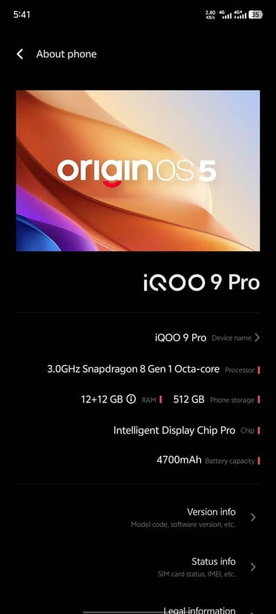 Vivo iQOO 9 Pro