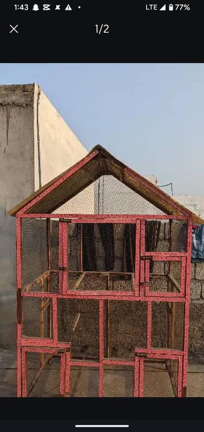 wooden cage 6*4 feet