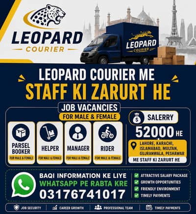 leopards courier company job offer