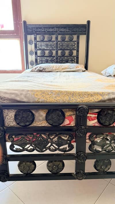 Single Iron bed with Mattress