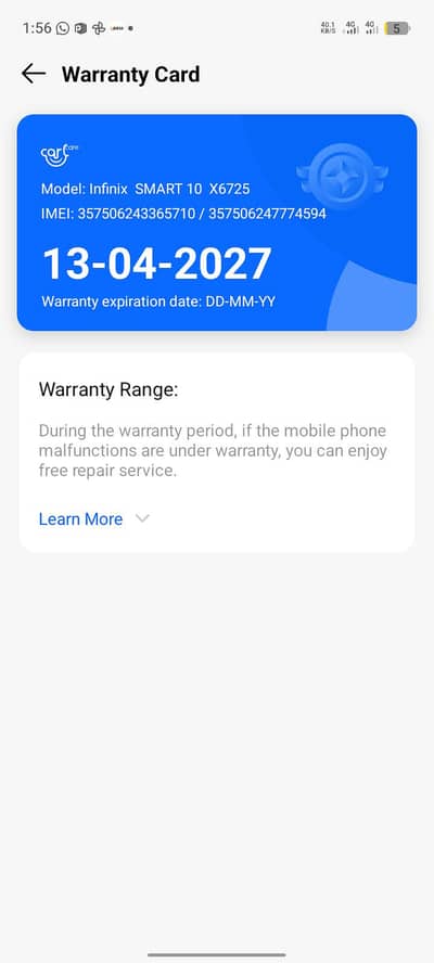 Infinix smart 10