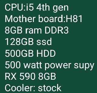 Games PC , tv, RGB keyboard and mouse all set up - Gaming PCs - 1115747341