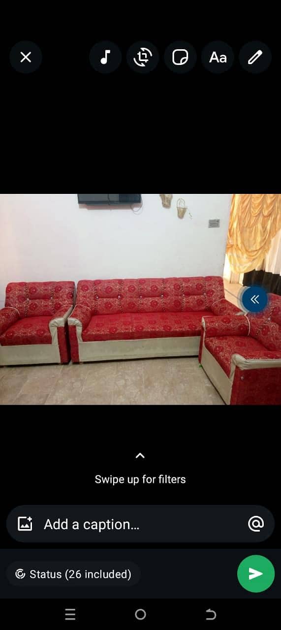sofa set with covers 1