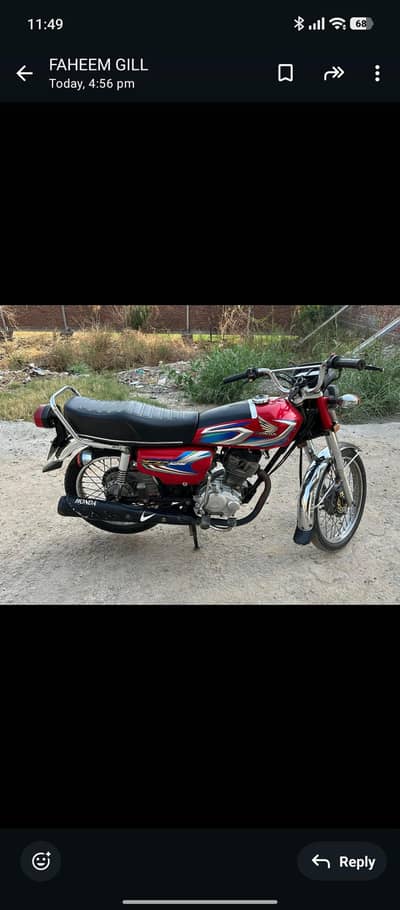 Honda 125 in Excellent condition. About 9.5/10