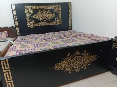 King size bed with dressing