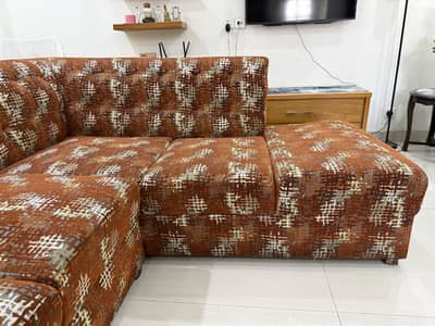 L-Shaped Sofa Set for Lounge
