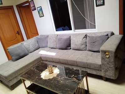L shaped sofa for used