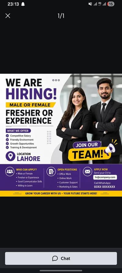 Hiring on an urgent base