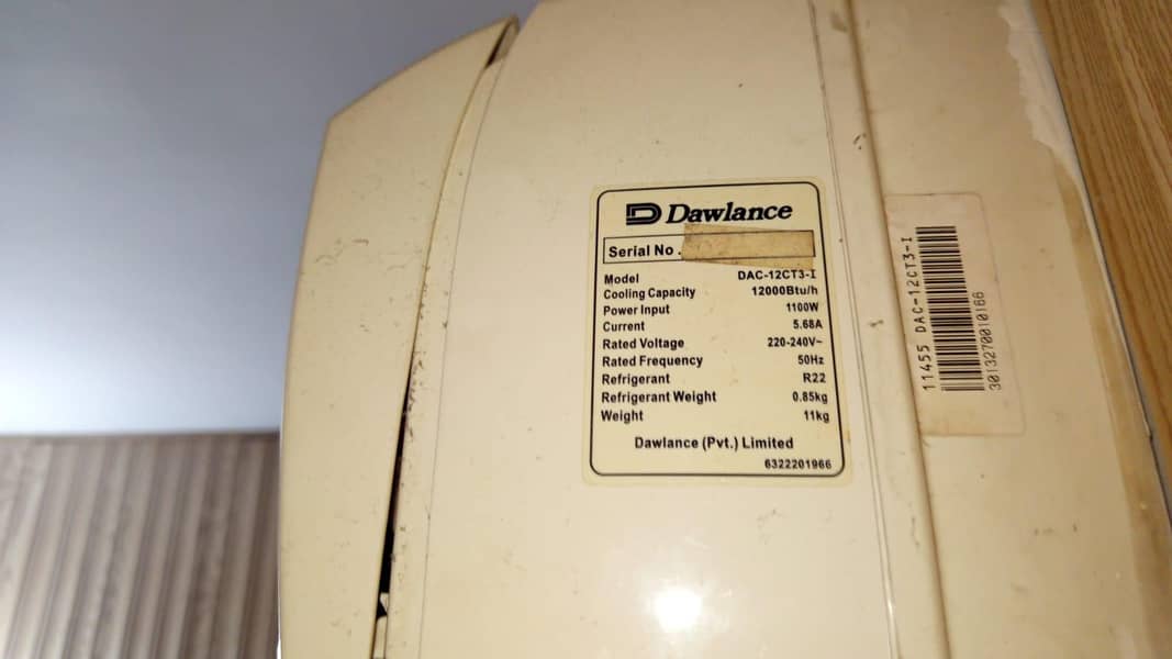 Dawlance 1 ton split A. C 2