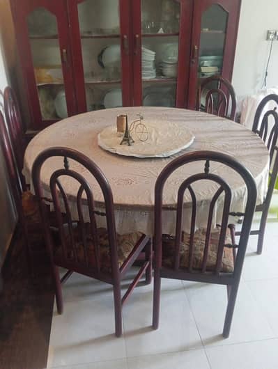 dinning table round shape soiled material for sale