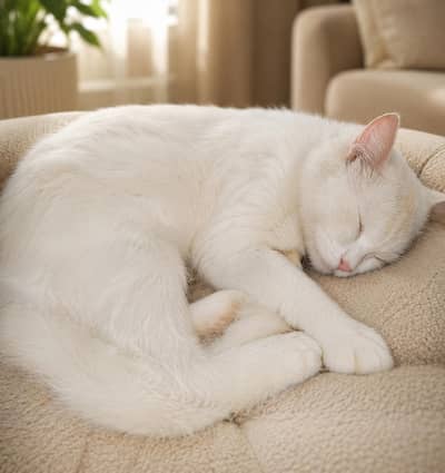 Beautiful Male white Cat