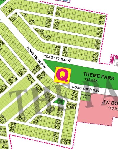 One Kanal low budget plot No Q-581 for sale Phase 9 Prism Dha Lahore Note Rate is final
