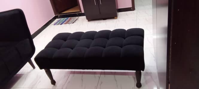 Elegant black sofa set