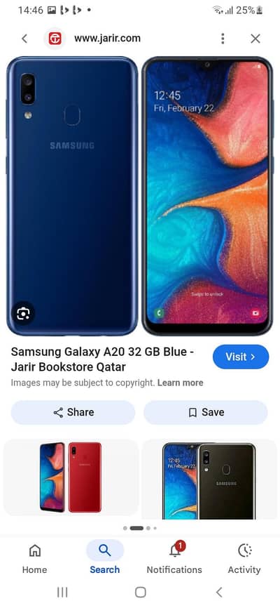 Samsung Mobile A20