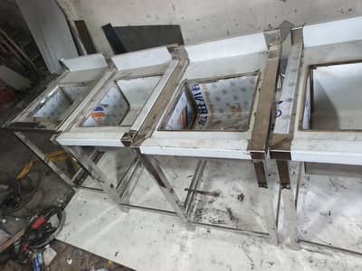 single washing sink stainless steel