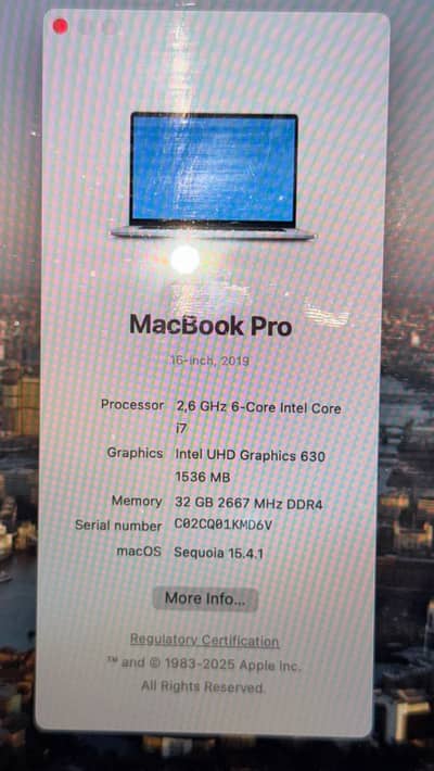 MacBook Pro 2019 - 16 inch
