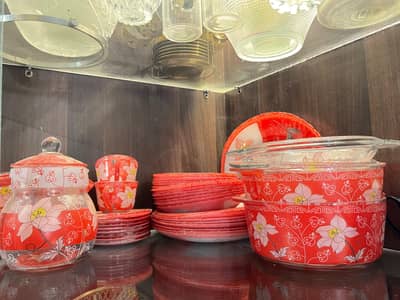 72p glass dinner set