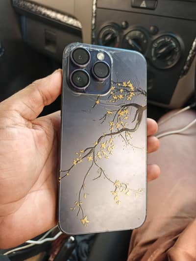 Apple iPhone 14 Pro Max 10/9 Dual Sim LLA PTA Approved back broken 128