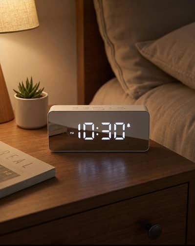 Digital LED Alarm Clock | Mirror Finish | Free Delivery