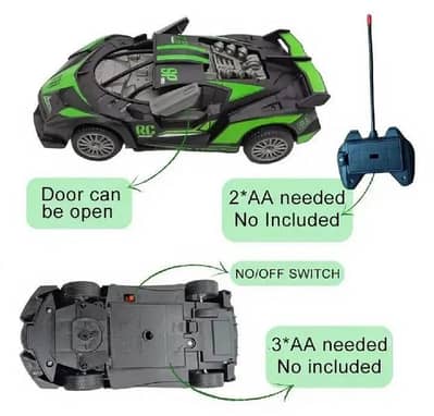 Kida RC Car with Door Open &. NO. OFF SWitch
