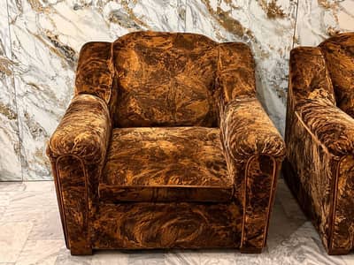 Sofa 6-Seater Wooden Frame Sofa Set