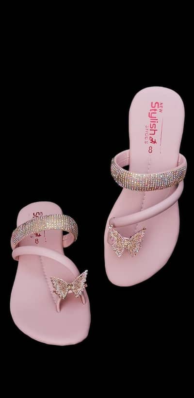 pinkbutterfly Rhinestone Flip Flops for women