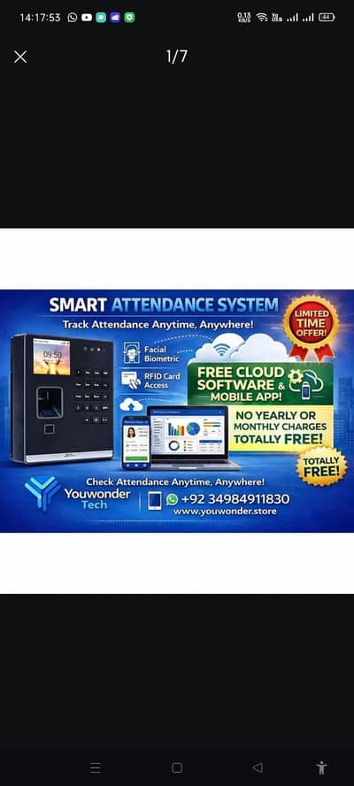 Face biometric card attendance machine with software cloud mobile ap