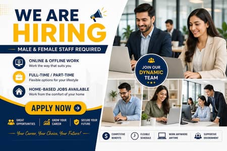 Hiring staff male and female