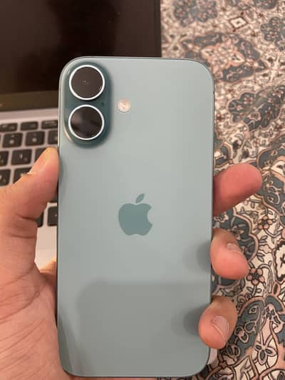 iPhone 16 128GB (JV) - Teal Color - 9.5/10 Condition (Original Cable)