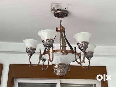 CHANDELIER LIGHT WITH 2  WALL LIGHTS