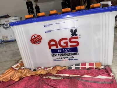 2 NEW AGS N-125(12V) Batteries
