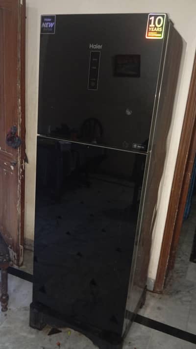 Haier Inverter Refrigerator black glass door excellent condition