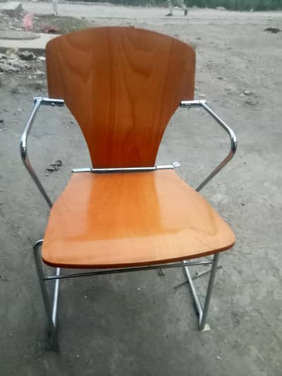 steel  wood chair