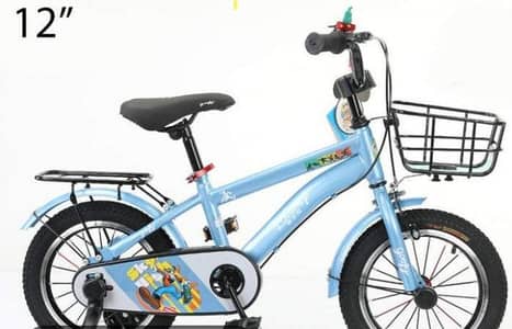 blue color  cycle used kids 12 inch
