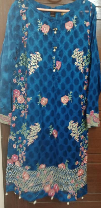 full embroidery kurti
