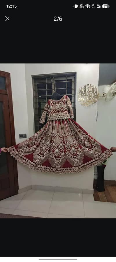 Bridal Lehnga for Barat in Red Color