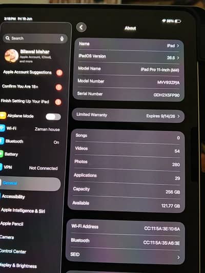 IPad Pro M4 11 inch with box