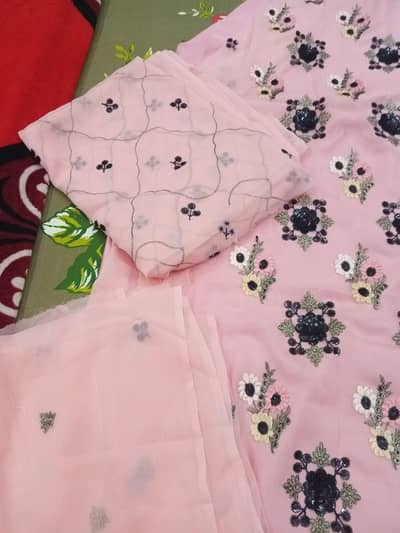 2 chiffon dress 3 peiece