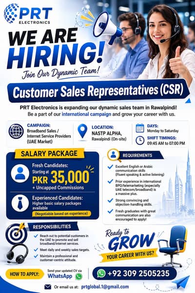 Customer Sales Representatives