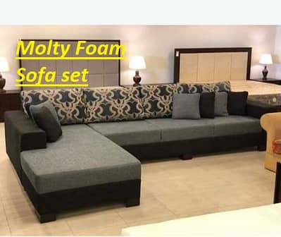 L shape sofa set / corner sofa set / Master Molty foam sofa set