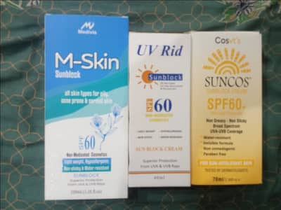 Sun block spf 60+