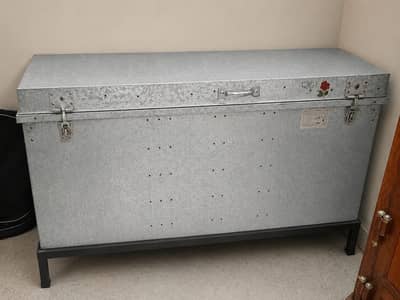 Large heavy duty Steel Storage Trunk 5ft × 3 ft with stand for Sale