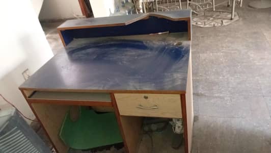 Office/Study table with keyboard and CPU space with a storage drawer