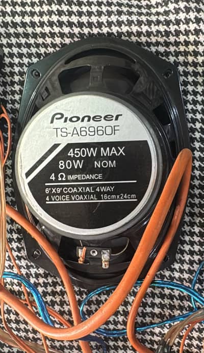 Pioneer TS-A6960F 6"x9" 4-way coaxial car speakers
