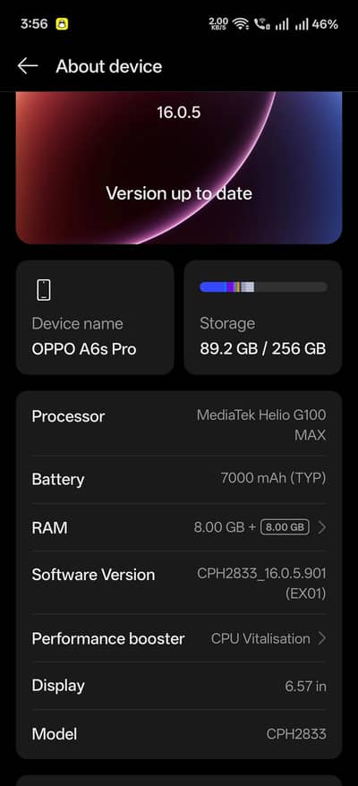 Oppo A6s pro