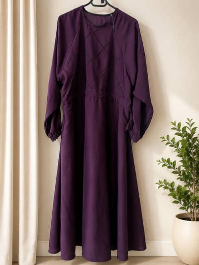 purple abaya
