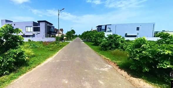 Low Rate 1 Kanal Two Sided Cover Residential Plot 739 For Sale In DHA Phase 8 Block W