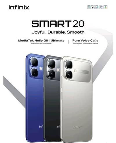 Infinix smart 20 4/128 10/10 condition with box charger