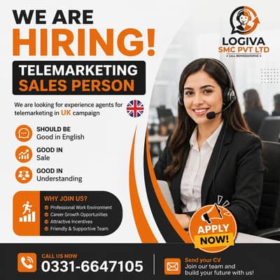 Telemarketing Sales Person Jobs | UK Campaign Agents Required |